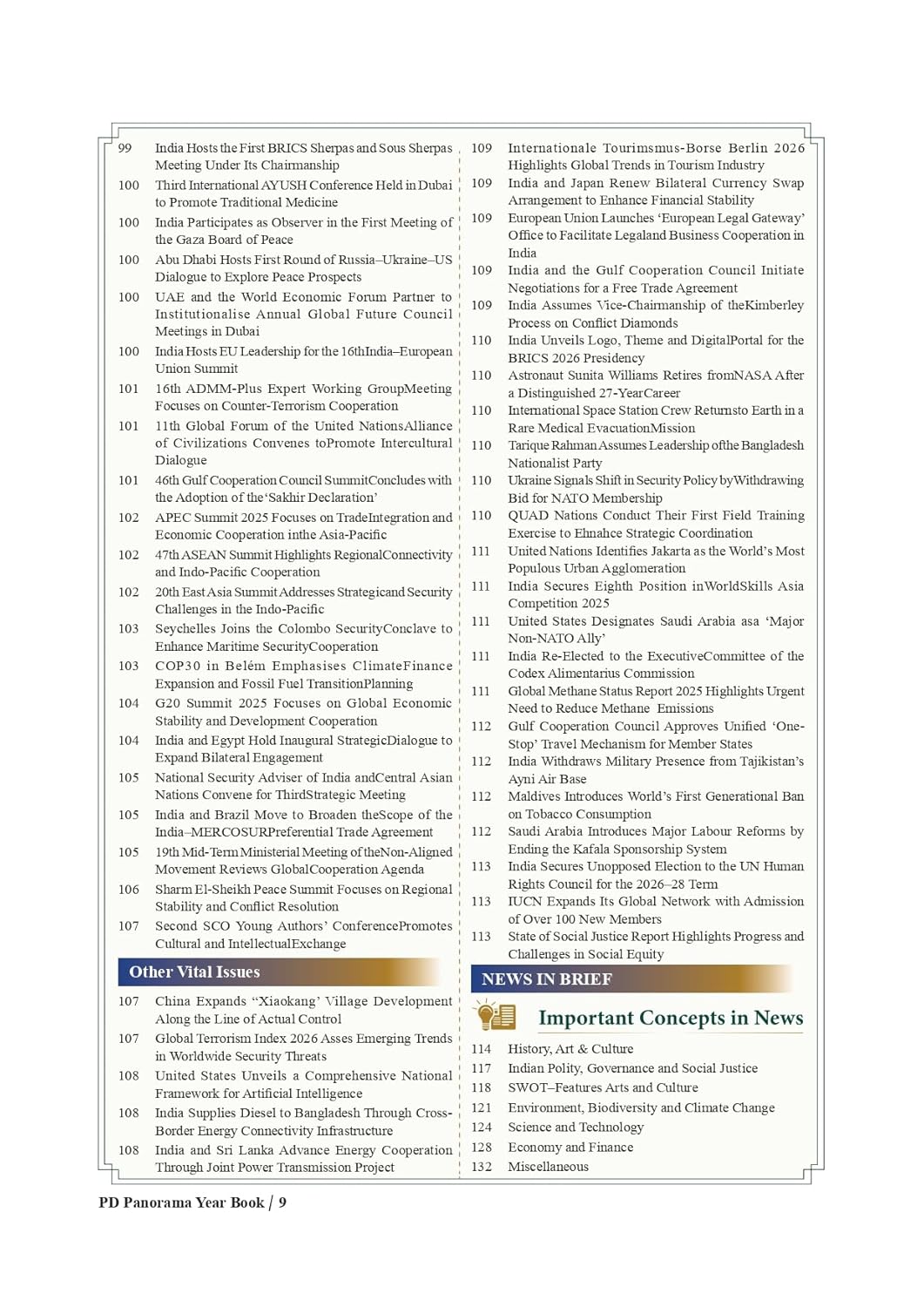 Pratiyogita Darpan Panorama Year Book 2026 Volume 1 Extra Issue With Latest Facts and Data upto March 2026 English Medium