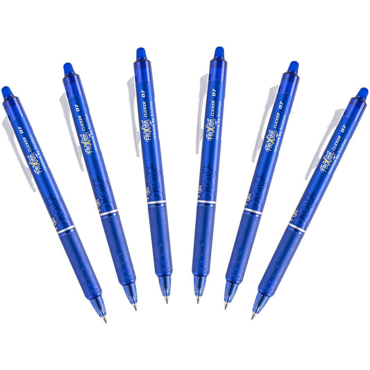 Pilot FriXion Clicker Retractable Erasable Gel PensFine Point Blue Ink