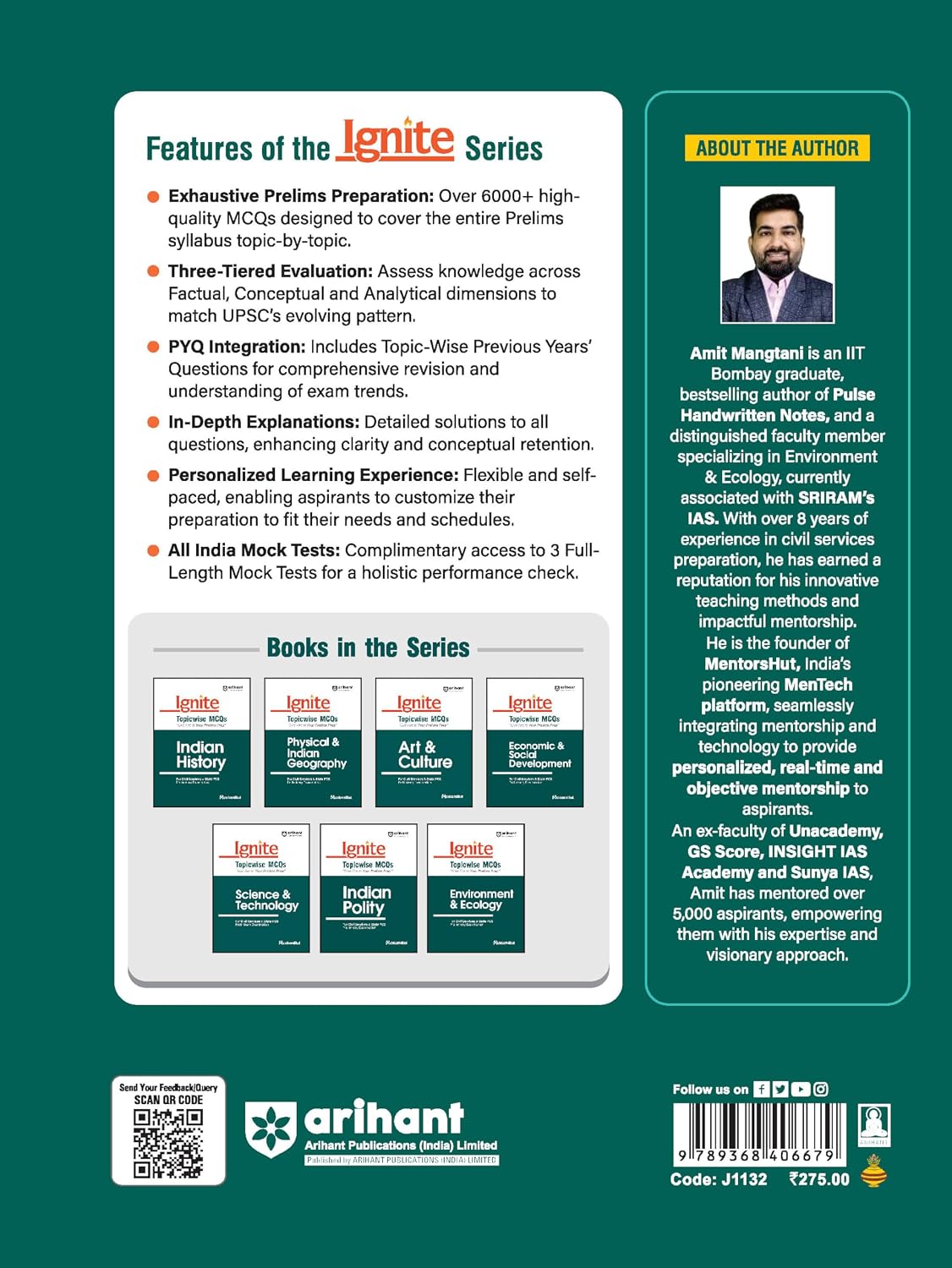 Arihant Ignite Topicwise MCQs Prelims Prep Environment And Ecology