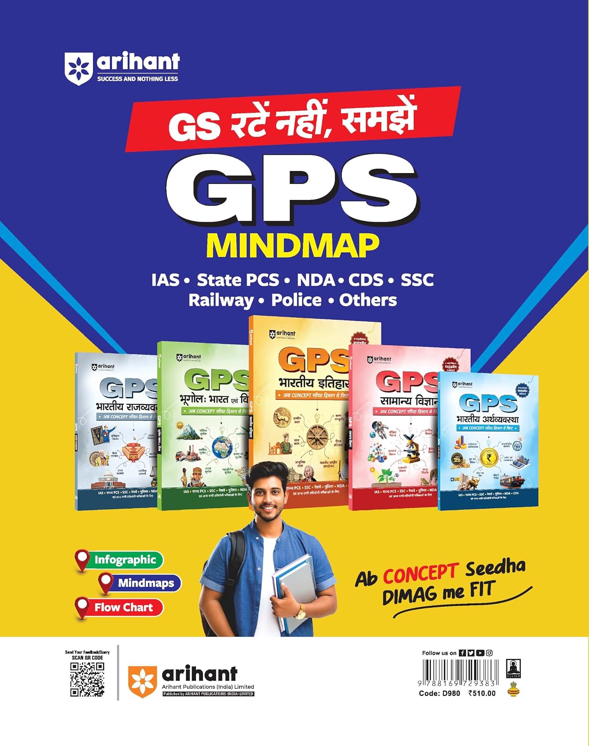 Arihant Samanya Adhyan One Liner NCERT Based Complete Coverage Book Hindi Medium 20000+ Facts
