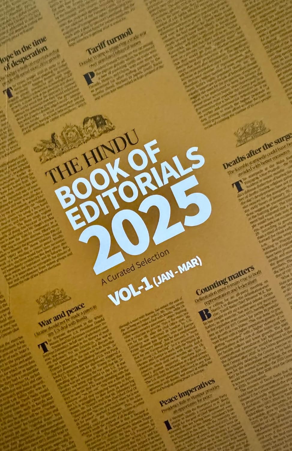 The Hindu Book of Editorials 2025 Volume-1 to Volume-4 January 2025 to December 2025 Combo Set of 4 Books