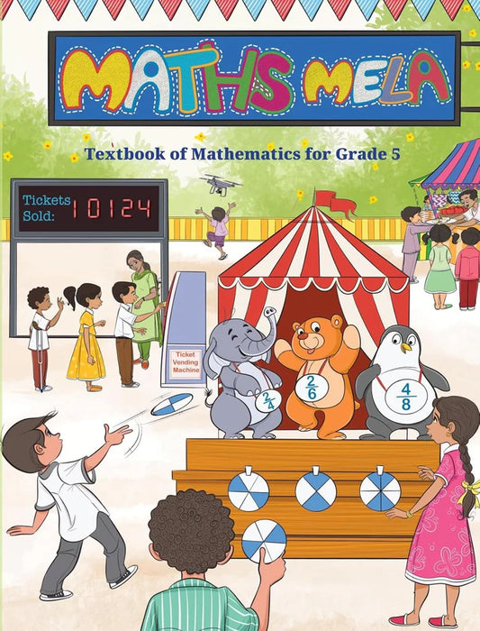 NCERT Maths Mela Class 5 Textbook of Mathematics for Grade V NCERT New Syllabus With Free Khatu Shyam Sticker