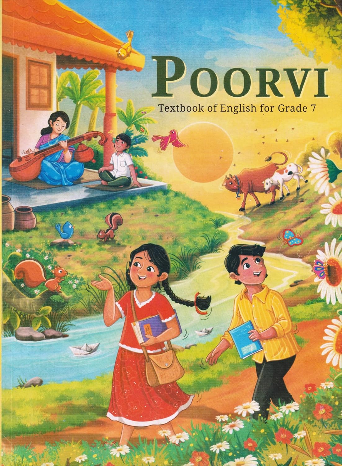 NCERT Poorvi Class 7 Textbook Of English For Grade 7 With Free Khatu Shyam Sticker