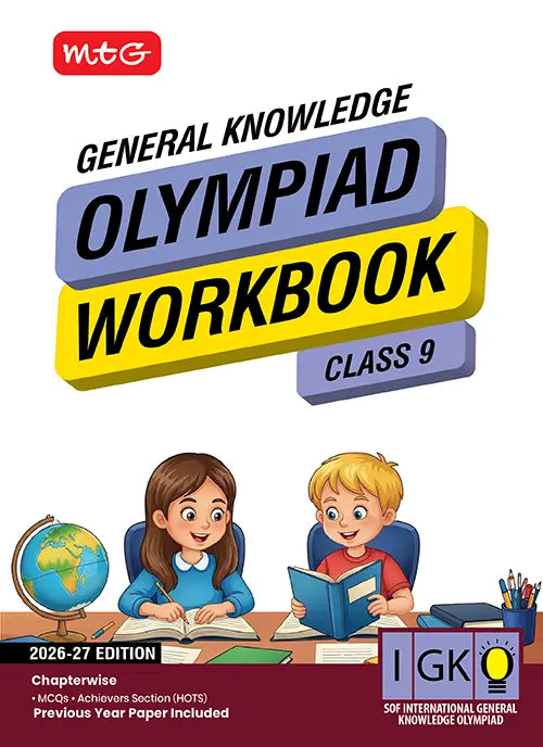 MTG General Knowledge Class 9 International Olympiad IGKO Workbook2026-27 Edition Latest Exam