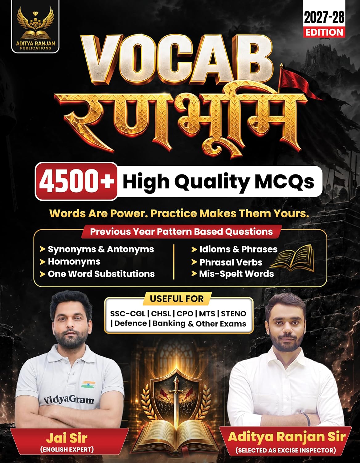Aditya Ranjan Vocab Ranbhumi 4500+ High Quality MCQs 2027-2028 Edition By Jai Sir