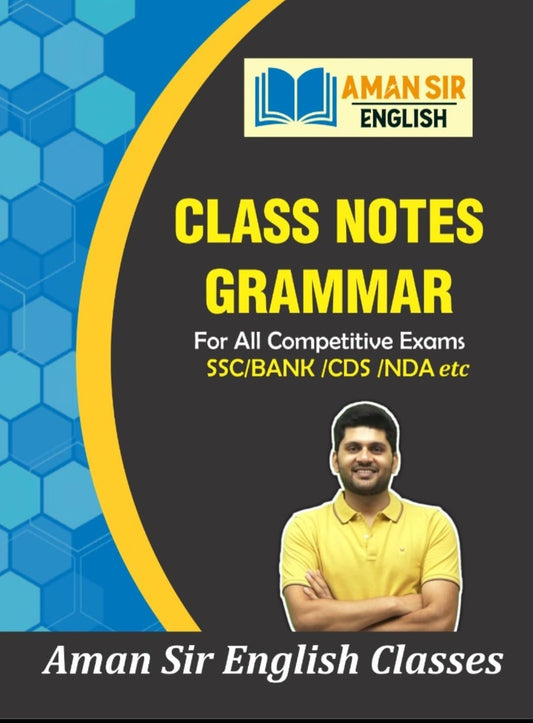 Aman Sir English Classes Class Notes Grammar for SSC Bank CDS NDA and All Other Competitive Exams