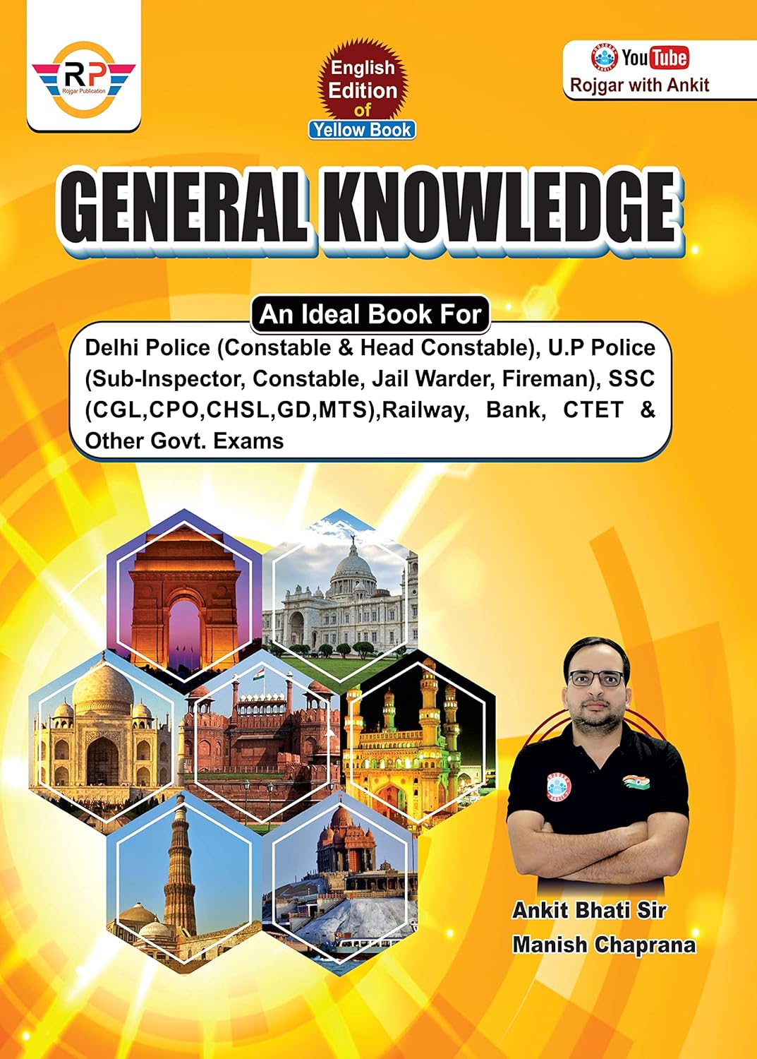 Ankit Bhati General Knowledge Samanya Gyan Yellow Book English Edition By Manish Chaprana Useful for All Competitive Exams