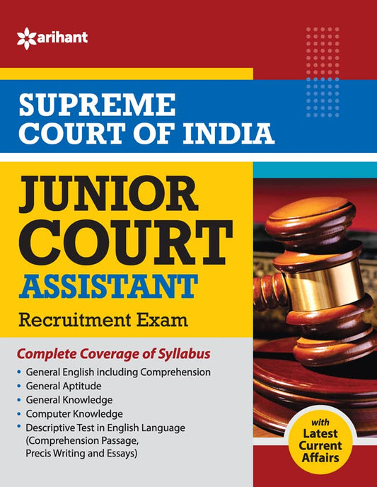 Ariahnt Supreme Court Of India Junior Court Assistant Recruitment Exam Complete Coverage of Syllabus with Latest Current Affairs Book English Medium 
