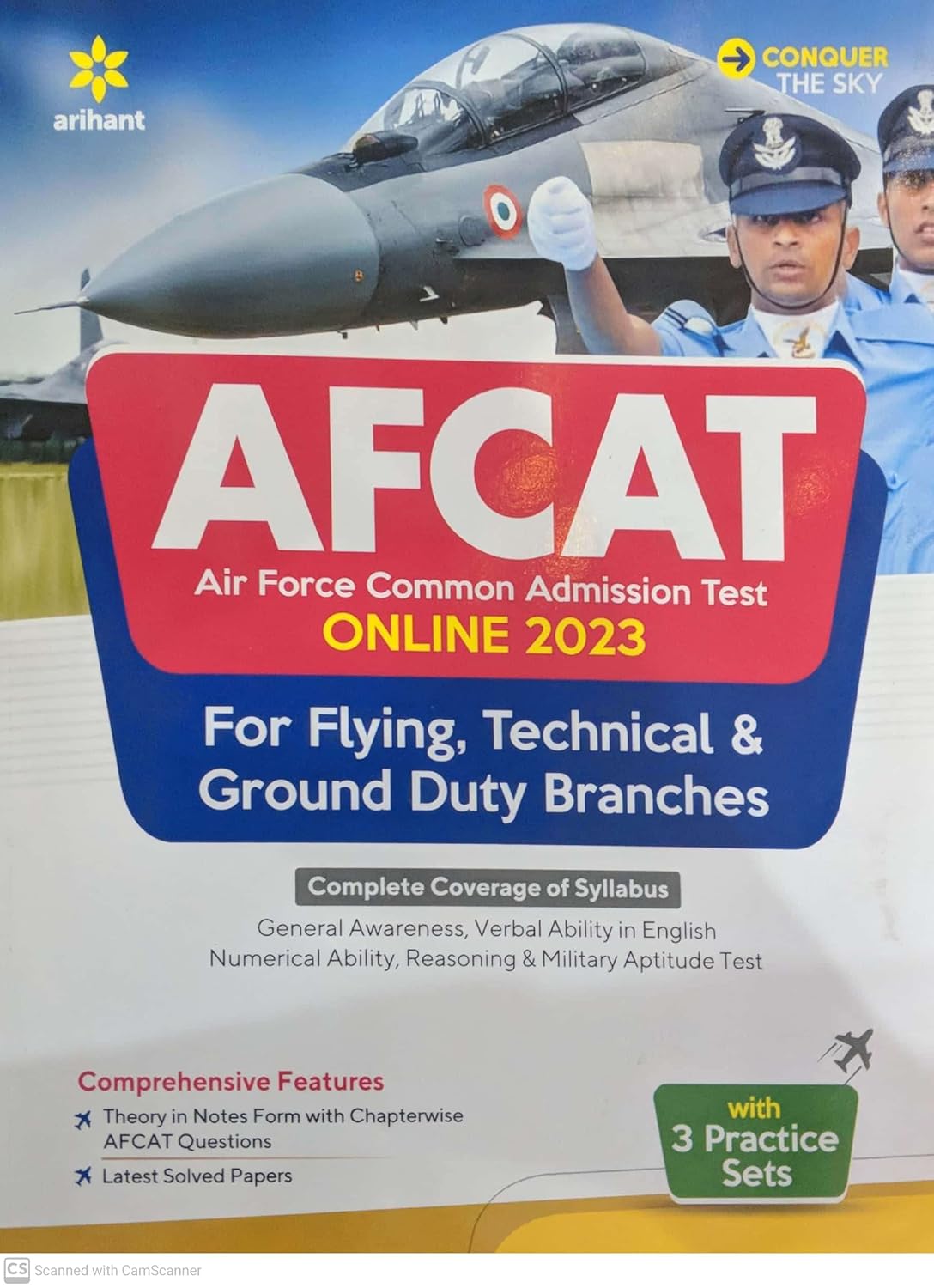 Arihant AFCAT Air Force Common Admission Test Online For Flying Technical and Ground Duty Branches Complete Coverage of Syllabus English Medium
