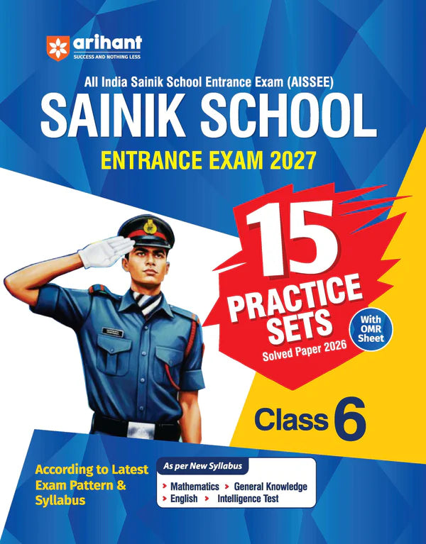 Arihant AISSEE Sainik School Class 6 Entrance Exam 2027 Practice Sets with 2026 Solved Paper And OMR Sheet  Based on Latest Exam Pattern English Medium With Free Khatu Shyam Sticker