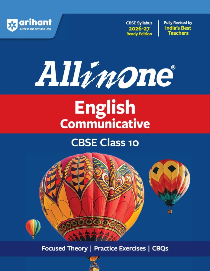 Arihant All in One English Communicative Class 10 for CBSE Exam 2026 2027 NCERT Based Complete Theory Practice Exercises CBQs A-R Sample Papers and Mind Maps Revised Edition as per Latest Syllabus