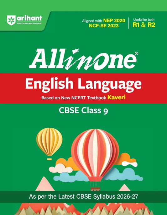 Arihant All in One English Language Keveri Class 9 for CBSE Exam 2026 2027 NCERT Based Complete Theory Practice Exercises CBQs A-R Sample Papers and Mind Maps Revised Edition as per Latest Syllabus