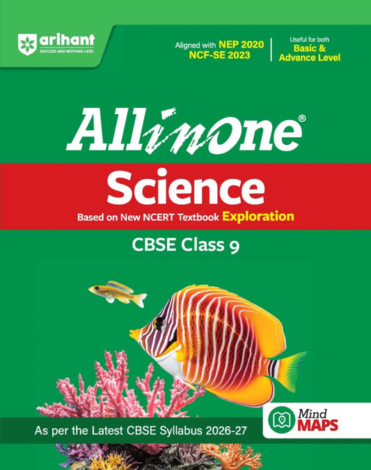 Arihant All in One Science Exploration Class 9 for CBSE Exam 2026 2027 NCERT Based Complete Theory Practice Exercises CBQs A-R Sample Papers and Mind Maps Revised Edition as per Latest Syllabus