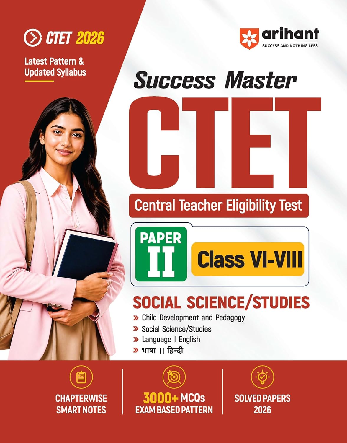 Arihant CTET 2026 Paper 2 Social Science and Studies Junior Level Exam Guide Success Master English Medium