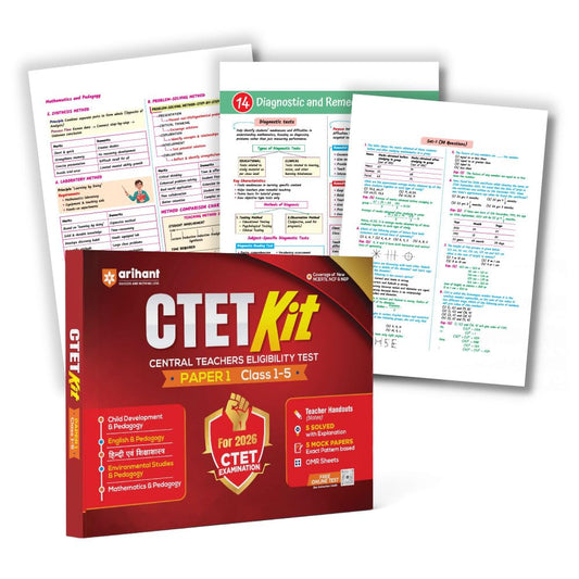 Arihant CTET Kit 2026 Paper-1 Primary Level Exam Notes Teacher Handouts English Medium