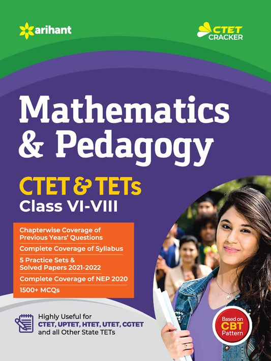 Arihant CTET and TETs Junior Level Mathematics and Pedagogy English Medium Complete Book 