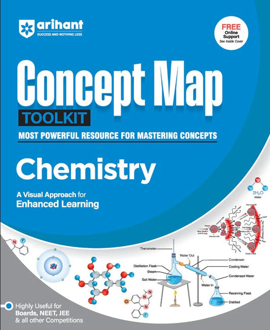 Arihant Chemistry Concept Map Toolkit Visual Concept Maps for Faster Learning and Retention Useful for Board Exams NEET JEE and Other Competitions