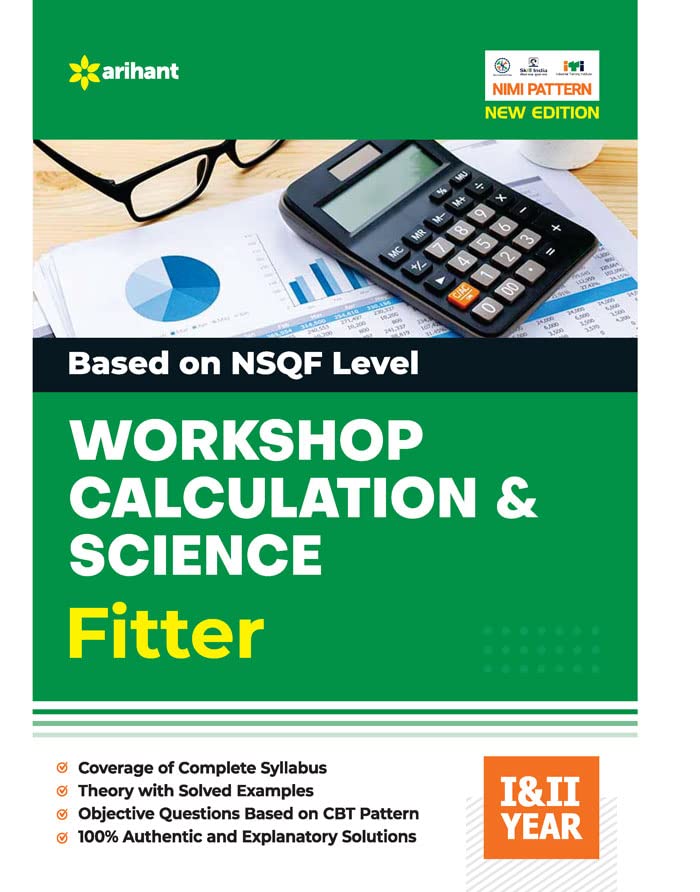 Arihant Fitter Workshop Calculation and Science Year 1 and 2 Based on NSQF Level English Medium