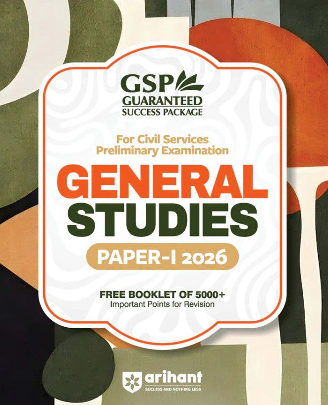 Arihant Guaranteed Success Package UPSC IAS Pre Exam 2026 General Studies Paper-1 with FREE BOOKLET OF 5000+ Important Points for Revision 14th Edition 2026 English Medium