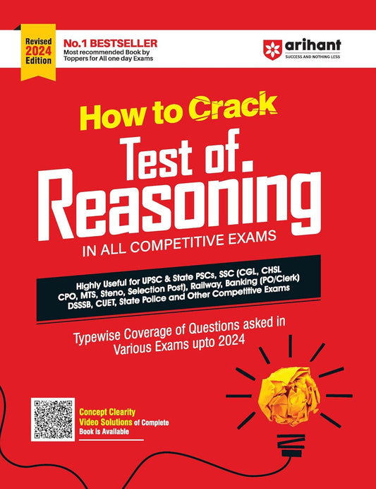 Arihant How to Crack Test of Reasoning English Medium In All Competitive Exams Typewise Coverage