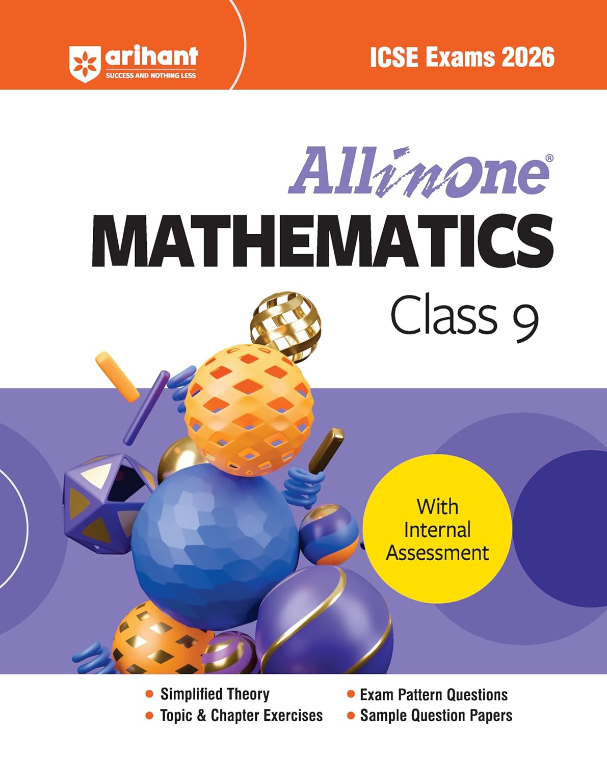 Arihant ICSE 2026 Exams Class 9 All in One Mathematics With Internal Assessment English Medium
