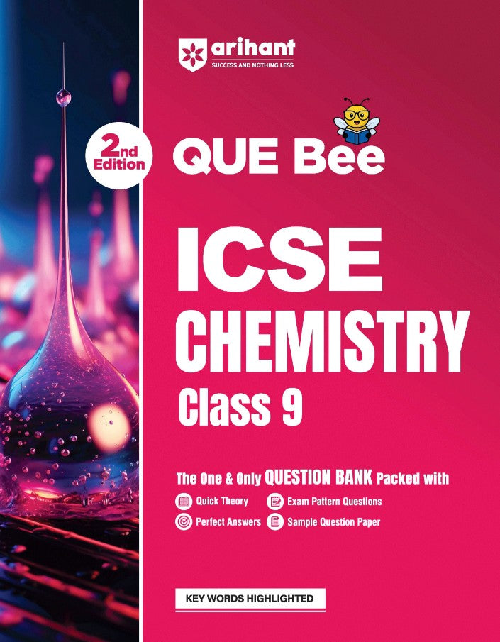Arihant ICSE Chemistry Class 9 Exam Book Quick Theory with Exam Pattern Questions and Sample Papers As per Latest ICSE Syllabus Que Bee 2nd Edition