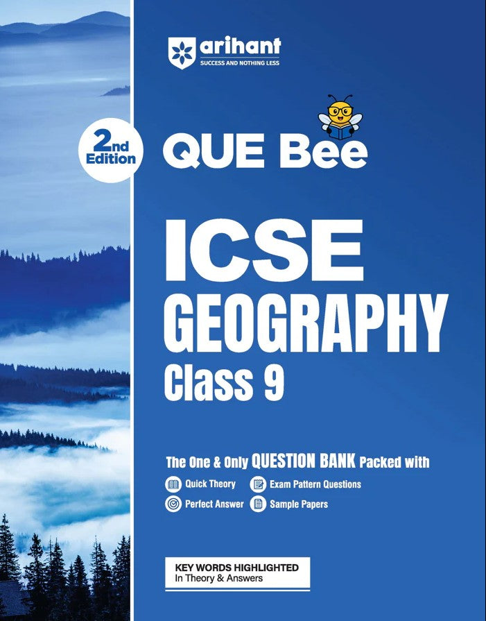 Arihant ICSE Geography Class 9 Exam Book Quick Theory with Exam Pattern Questions and Sample Papers As per Latest ICSE Syllabus Que Bee 2nd Edition