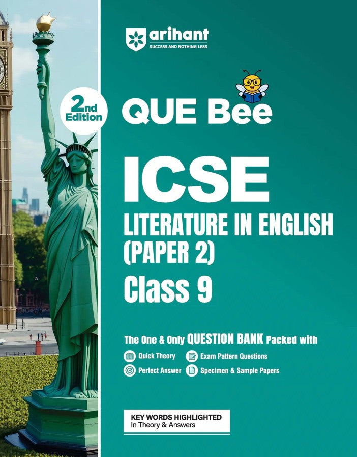 Arihant ICSE Literature in English Paper 2 Class 9 Exam Book Quick Theory with Exam Pattern Questions and Sample Papers As per Latest ICSE Syllabus Que Bee 2nd Edition