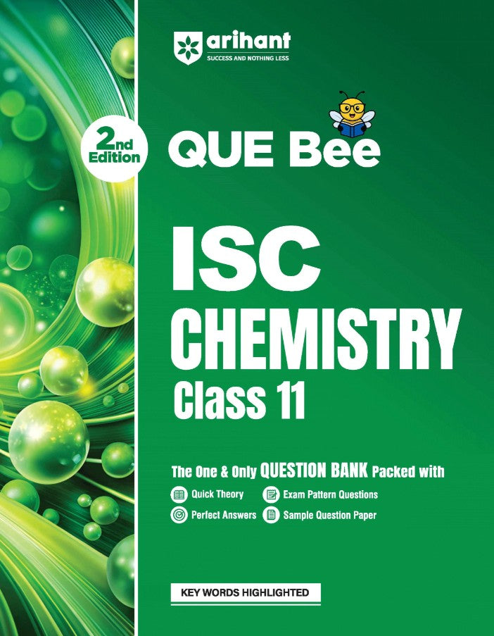 Arihant ISC Chemistry Class 11 Exam Book Quick Theory with Exam Pattern Questions and Sample Papers As per Latest ICSE Syllabus Que Bee 2nd Edition