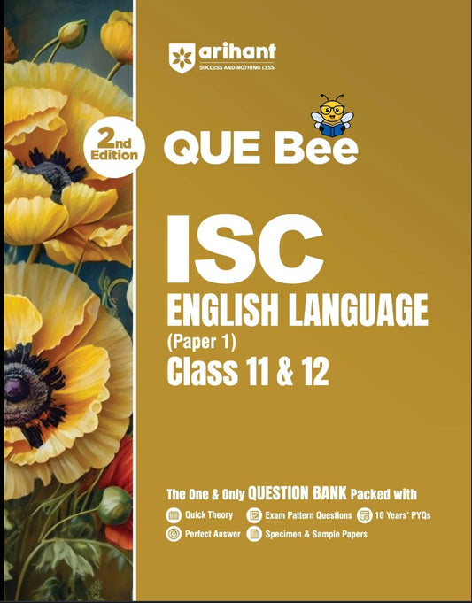 Arihant ISC English Language Part 1 Class 11 and 12 Exam Quick Theory Exam Pattern Questions and Sample Papers As per Latest ICSE Syllabus Que Bee 2nd Edition