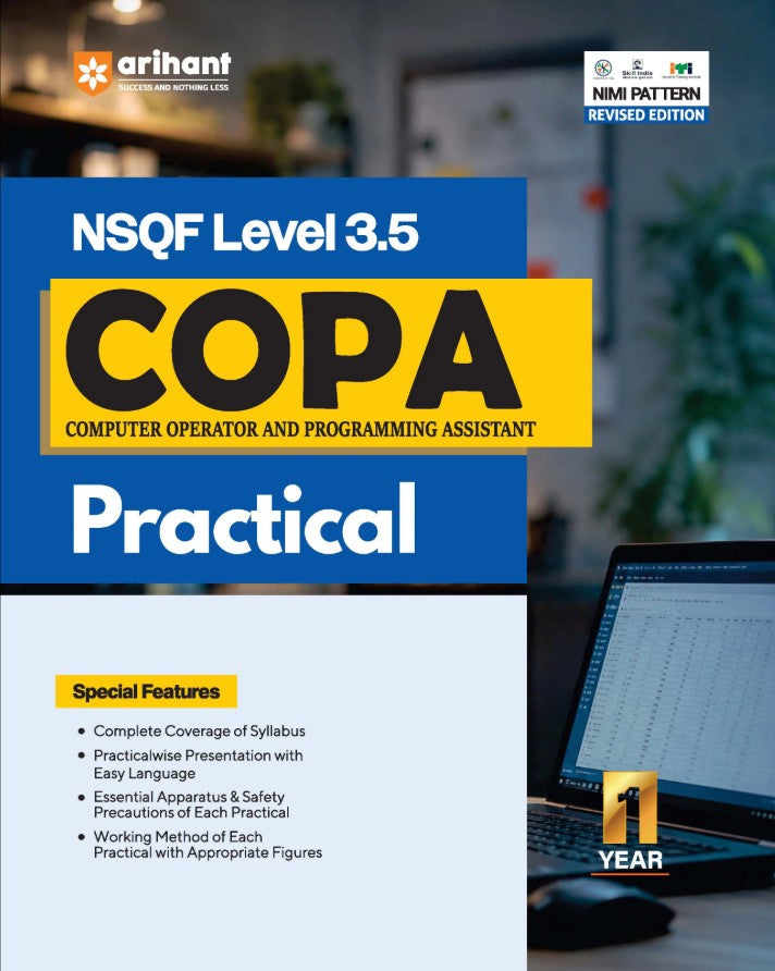  Arihant ITI COPA Practical NSQF Level 3.5 1st Year ITI Students Bharat Skills CBT and NIMI Pattern Based Completely Revised Edition Step-by-Step Practical with Diagrams
