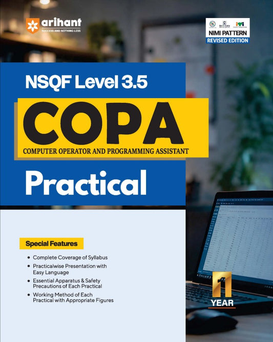  Arihant ITI COPA Practical NSQF Level 3.5 1st Year ITI Students Bharat Skills CBT and NIMI Pattern Based Completely Revised Edition Step-by-Step Practical with Diagrams
