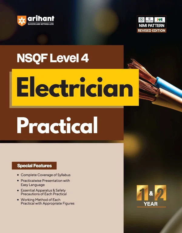 Arihant ITI Electrician Practical Year 1 and 2 NSQF Level 4 English Medium Latest Revised Edition