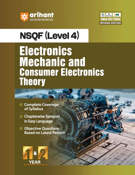  Arihant ITI Electronics Mechanic and Consumer Electronics Theory NSQF Level 4 1st and 2nd Year ITI Students Bharat Skills CBT and NIMI Pattern Based Completely Revised Latest Syllabus Edition