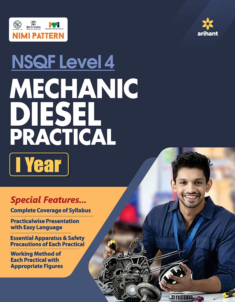 Arihant ITI Mechanic Diesel Practical Year 1 NSQF Level 4 English Medium By NK Mishra