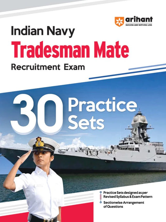  Arihant Indian Navy Tradesman MET Recruitment Exam 30 Practice Sets English Medium