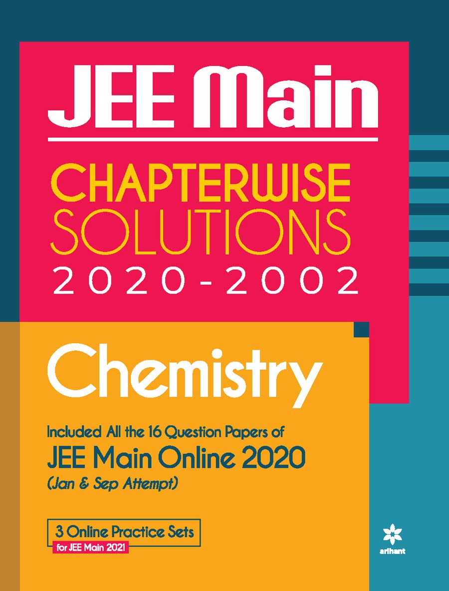 Arihant JEE Main Chapterwise Solutions 2020 to 2002 Chemistry Book English Medium 