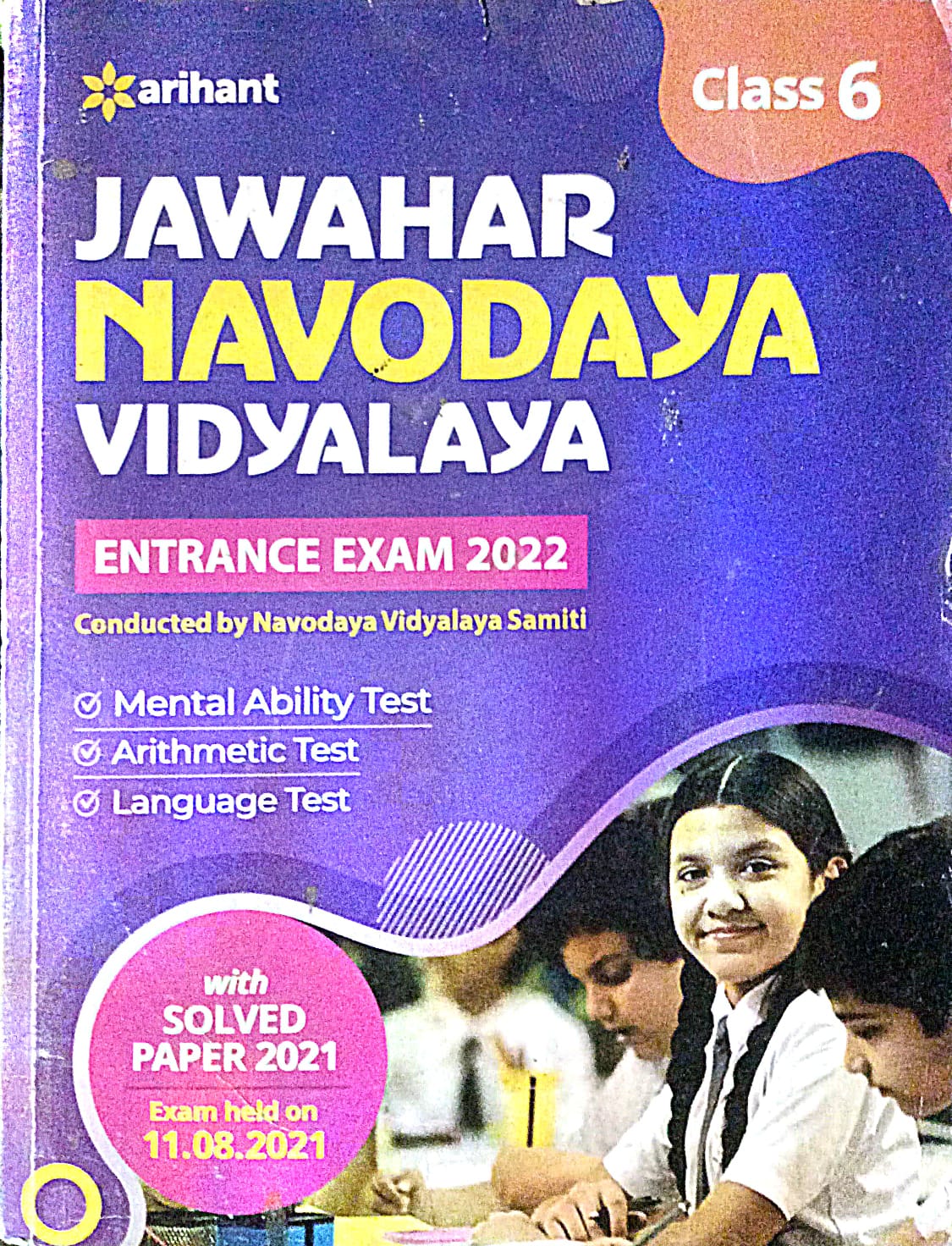 Arihant Jawahar Navodaya Vidyalaya Entrance Exam Class 6 Guide With Solved Papers English Medium 