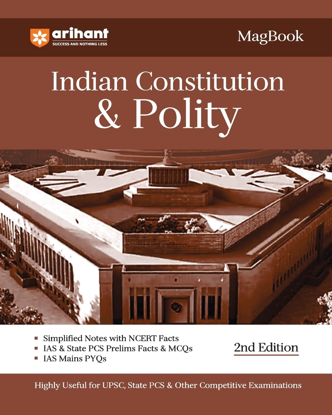 Arihant Magbook Indian Constitution and Polity Book 2nd Edition English Medium for UPSC State PCS and Other Competitive Exams