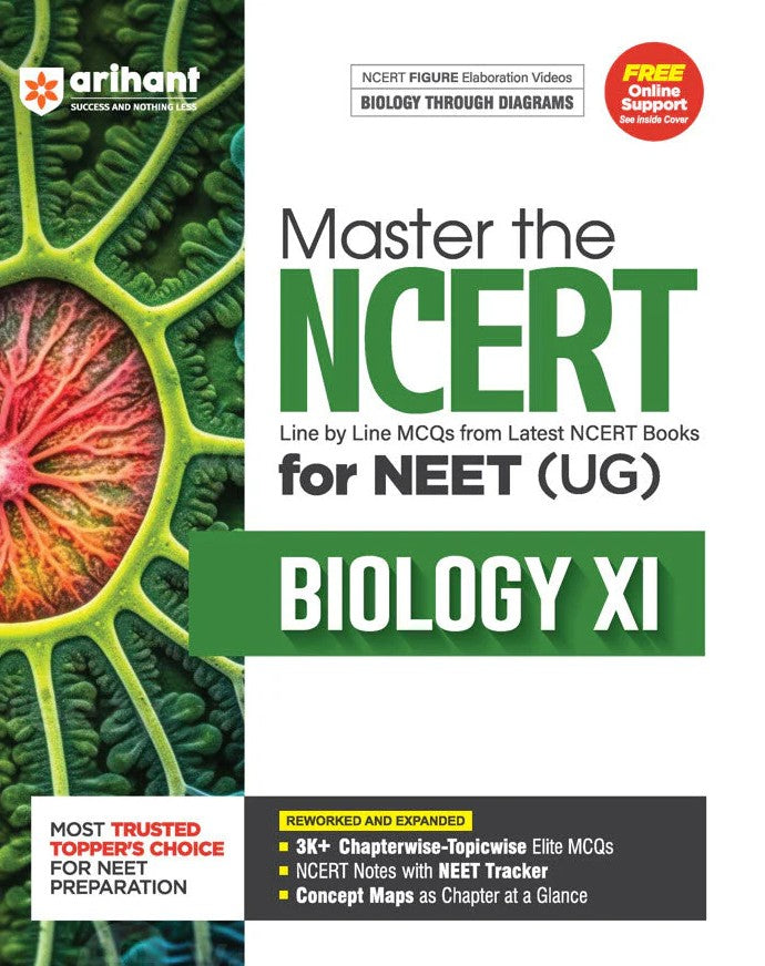 Arihant Master The NCERT Biology Class 11 for NEET UG 2026 2027 Free Online Support English Medium
