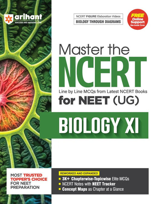 Arihant Master The NCERT Biology Class 11 for NEET UG 2026 2027 Free Online Support English Medium