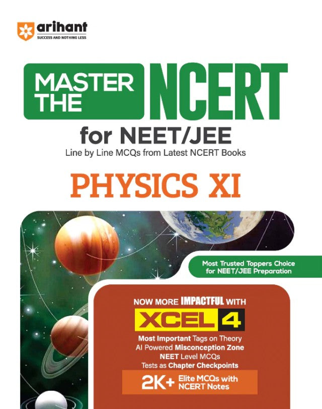  Arihant Master the NCERT Physics Class 11 For NET JEE and CUET 2026 2027 Line by Line MCQs from Latest NCERT Book NCERT-Based 2K+ MCQs and AI-Based Misconception Zone with FREE Online Support Revised Edition 2027
