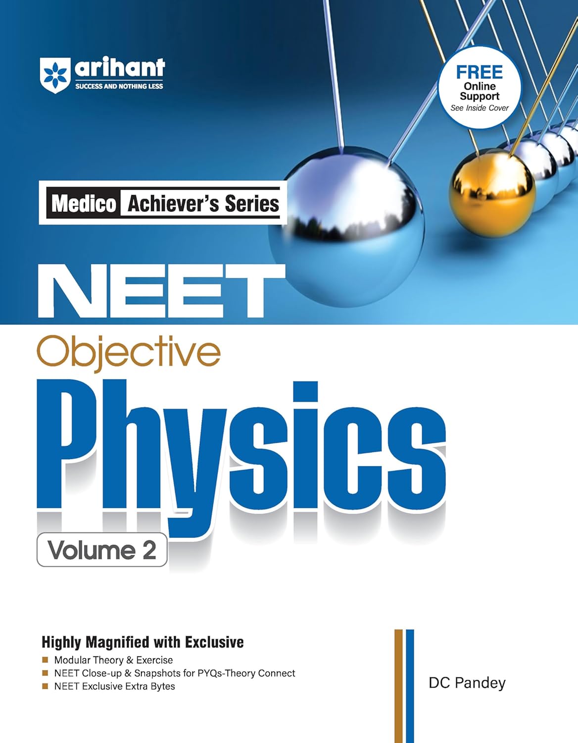 Arihant NEET 2026 Objective Physics Volume 2 By DC Pandey English Medium Medico Achiever Series