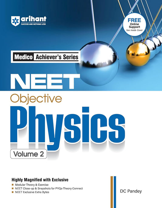 Arihant NEET 2026 Objective Physics Volume 2 By DC Pandey English Medium Medico Achiever Series
