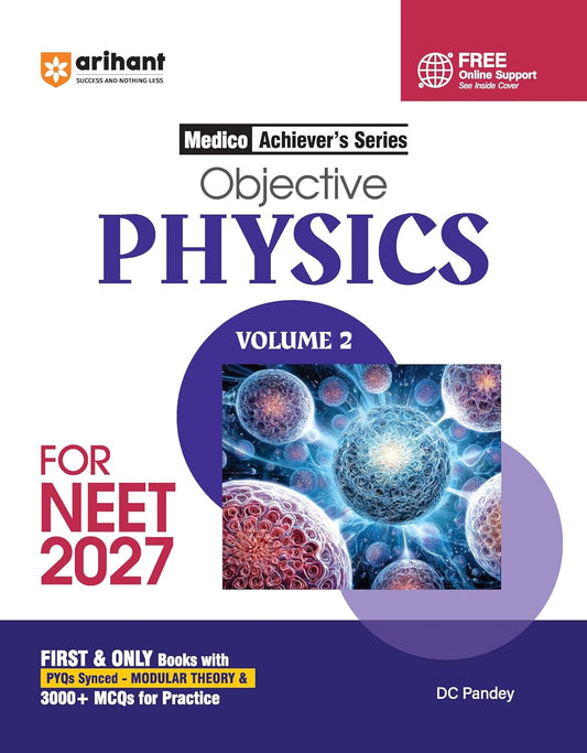 Arihant NEET 2027 Objective Physics Volume 2 By DC Pandey English Medium Medico Achiever Series