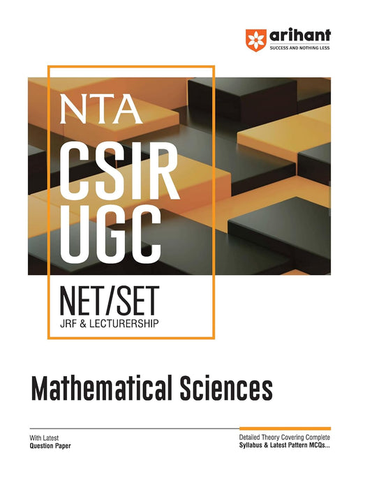 Arihant NTA CSIR UGC NET SET Mathematical Sciences With Latest Question Paper English Medium