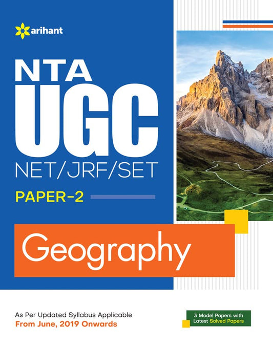 Arihant NTA UGC NET JRF SET Exam Geography Paper 2 Guide With 3 Model Papers and Solved Papers English Medium