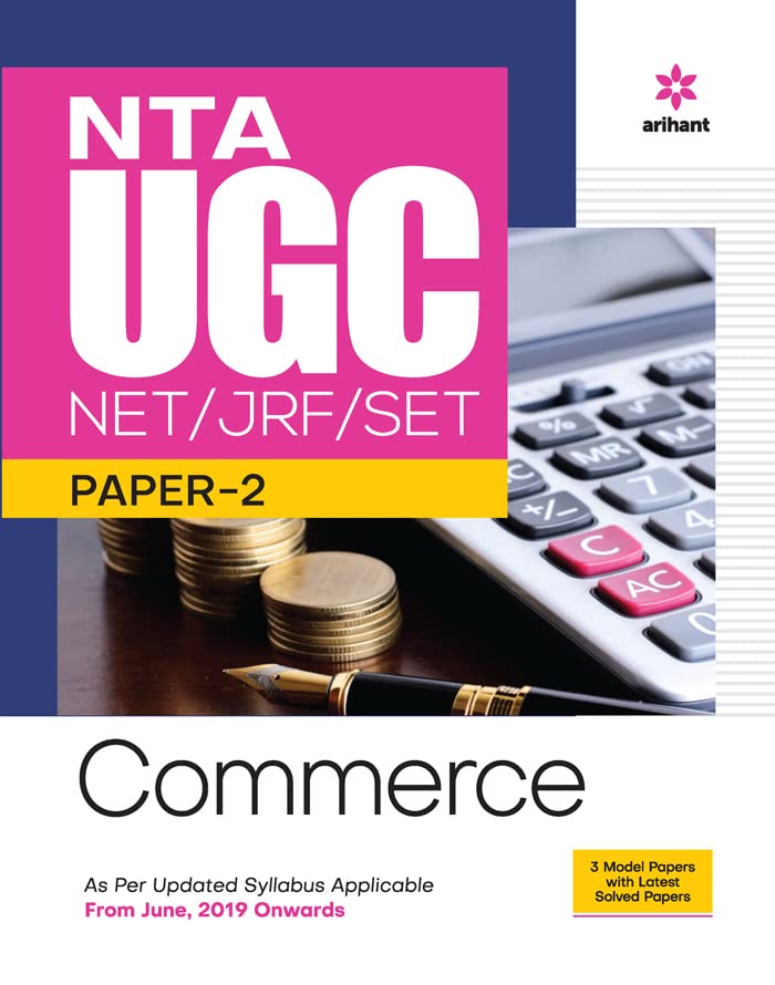 Arihant NTA UGC NET JRF Set Paper 2 Commerce Book with 3 Model Paper and Solved Paper in English