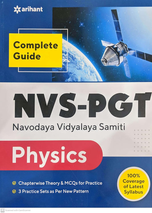 Arihant NVS PGT Physics Complete Guide With 3 Practice Sets English Medium