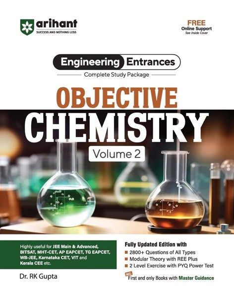 Arihant Objective Chemistry Volume 2 Complete Study Package for JEE and All Engineering Entrances 2800+ Questions of All Types By Dr RK Gupta